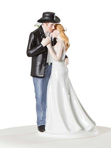 Dallas Cowboys Groom & Mary Poppins Bride with Disney Inspired Accessories  - Wedding Cake Topper, Wedding Cake Toppers