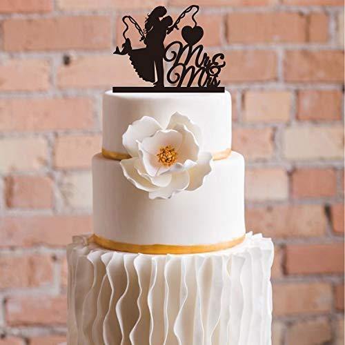Fishing Wedding Cake Topper, Bride and Groom With Fishing Rod, Mr and Mrs  Cake Topper, Personalized Wedding Cake Topper, Hooked for Life -  Sweden