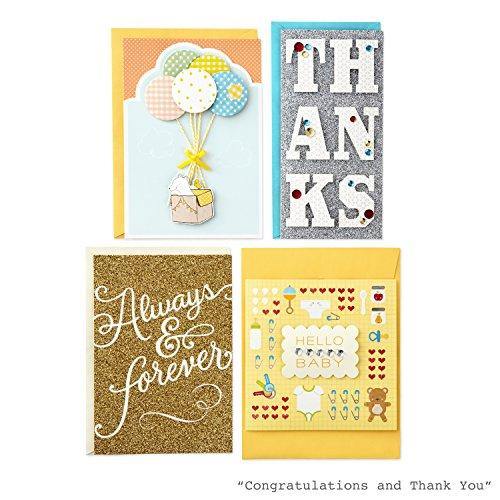 Hallmark All Occasion Greeting Cards Assortment—30 Cards and Envelopes with  Card Organizer Box (Blue Leaves)—Birthday Cards, Baby Shower Cards